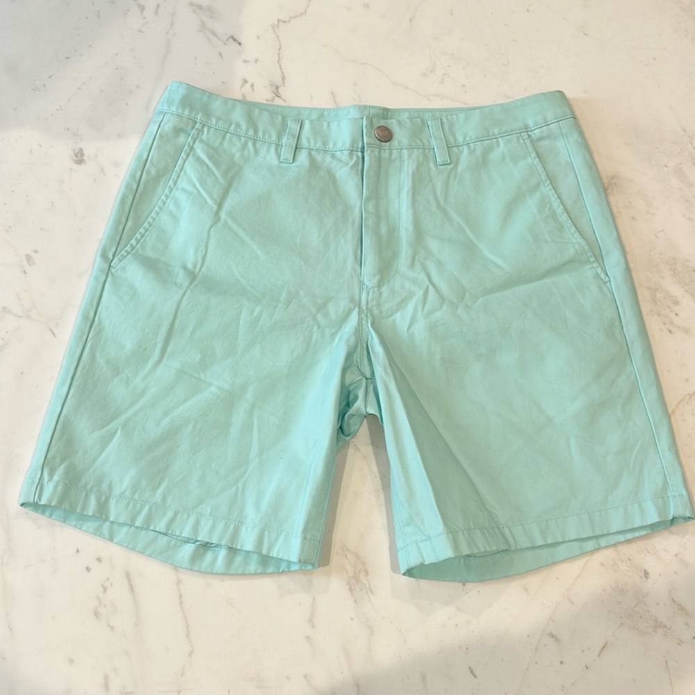 Bonobos Chino Shorts Size 32 7" Inseam Light Blue Rarely Worn